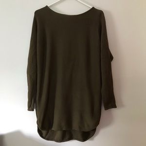 Michael Kors side zip high low sweater size medium